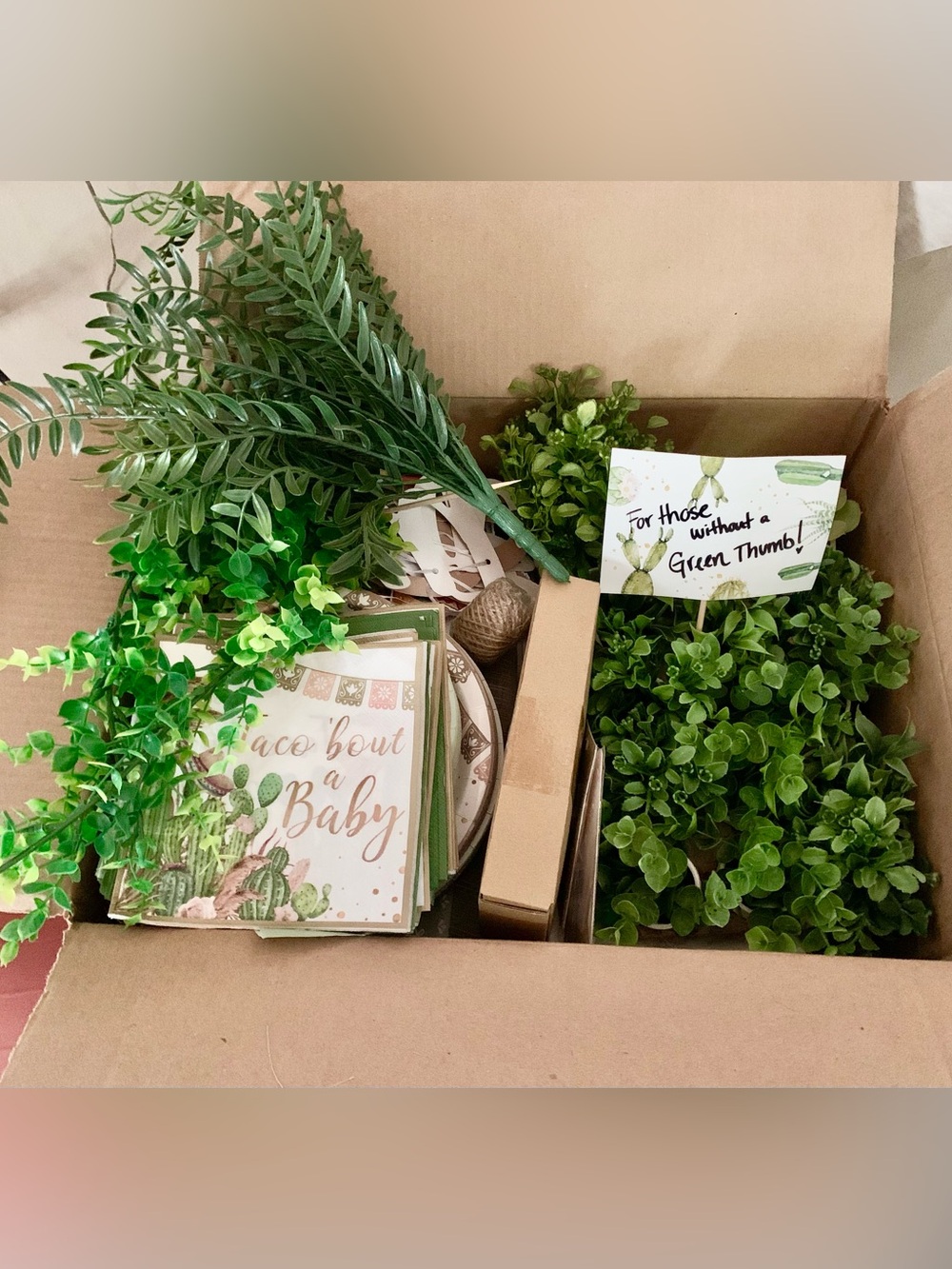 Lot of Baby Shower Decorations! Taco Bout a Baby and Succulent Themed - Picture 12 of 12